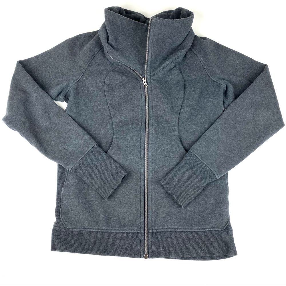 Lululemon cozy cuddle up zip sweatshirt Sz 8 Gray
